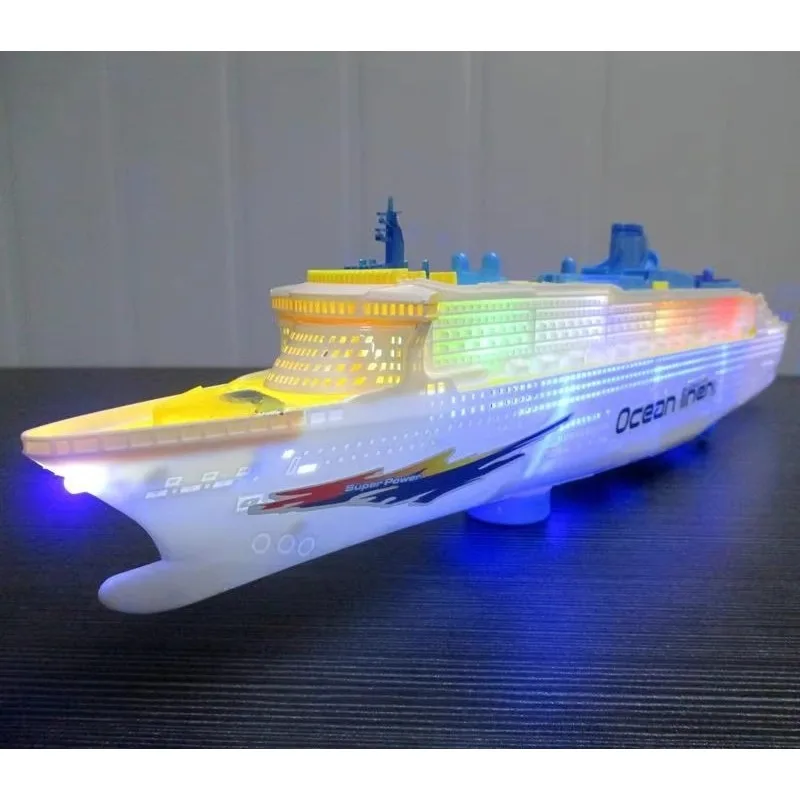 

Universal Rotation Music Light Boat Model Electronic Large Luxury Cruise Ship Toy Baby Toy Colorful Flash Ocean Line