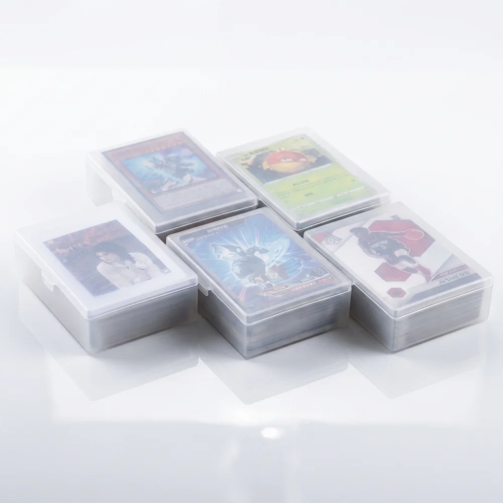 Trading deck box,transparent plastic,for storing TGC,Pokmon,Yu-Gi-Oh,board  game cards,Playing Card K-pop mini-cards Storage Box - AliExpress 26