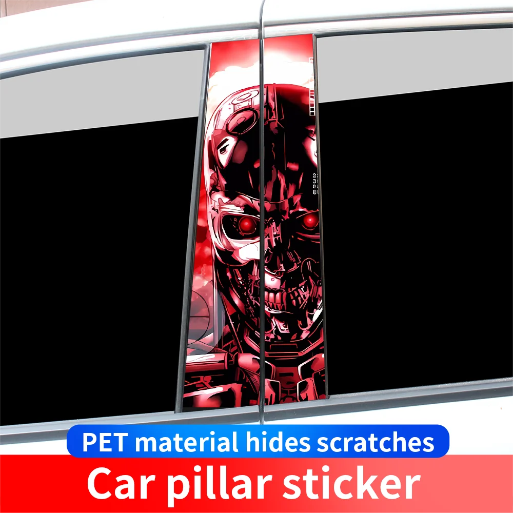 

The Terminator T800 Car Stickers Auto B Pillar Waterproof Decoration Cover Scratches Sunscreen Car Doors Pillar Vinyl Decals