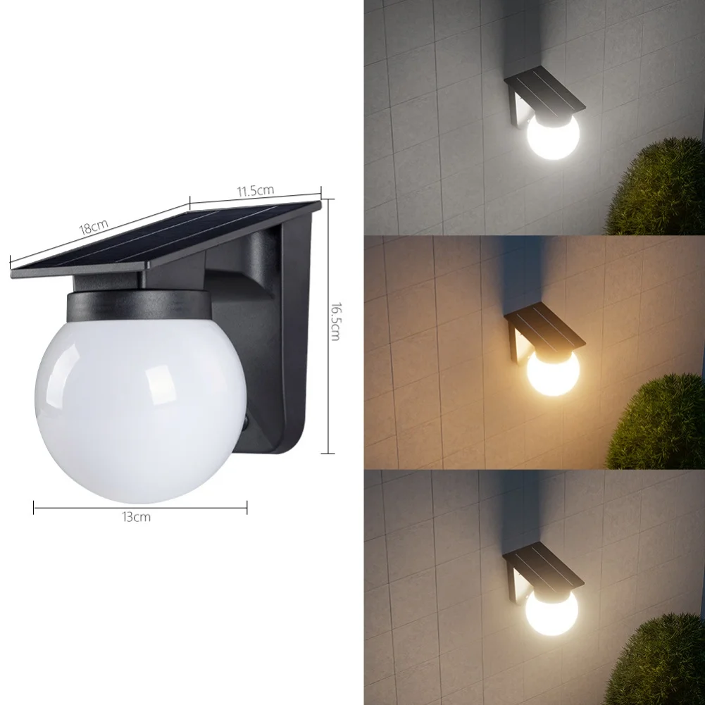

1Piece Solar Wall Lights With Efficient Solar Charging 13*18*16.5cm For Outdoor Lighting Needs For Gardens, Patios, Pathways
