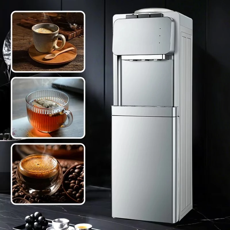550W Water Dispenser Standing Electronic Heating Cold Hot Warm Bottom Loading with Child Safety Lock for Homeuse