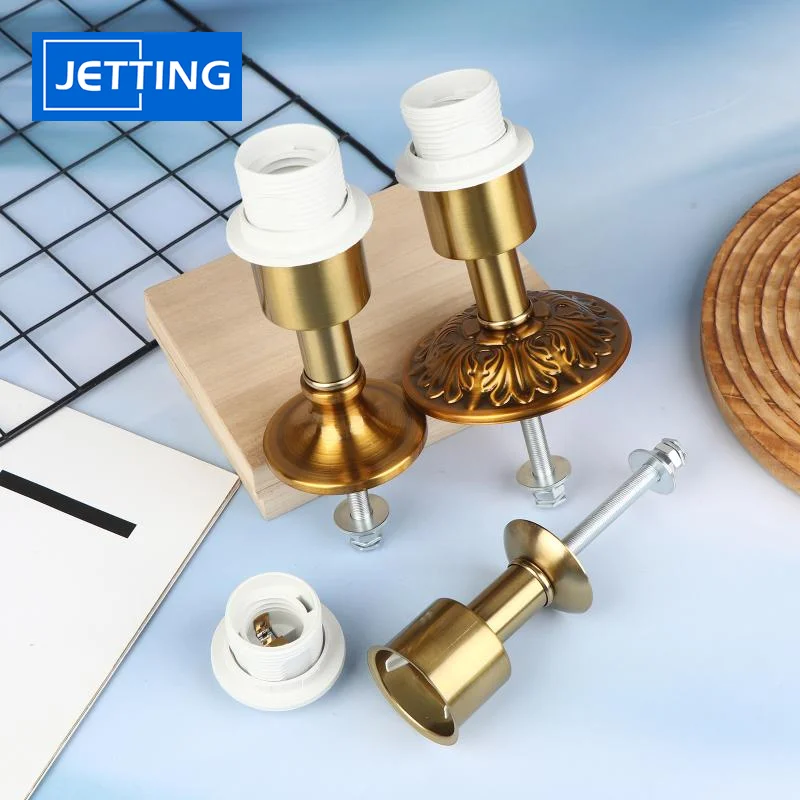 

Держатель для настольной лампы с фиксированным основанием, цоколь E27, металлический, железный, для самостоятельной сборки, аксессуары для освещения, компоненты для настольных ламп, плафон