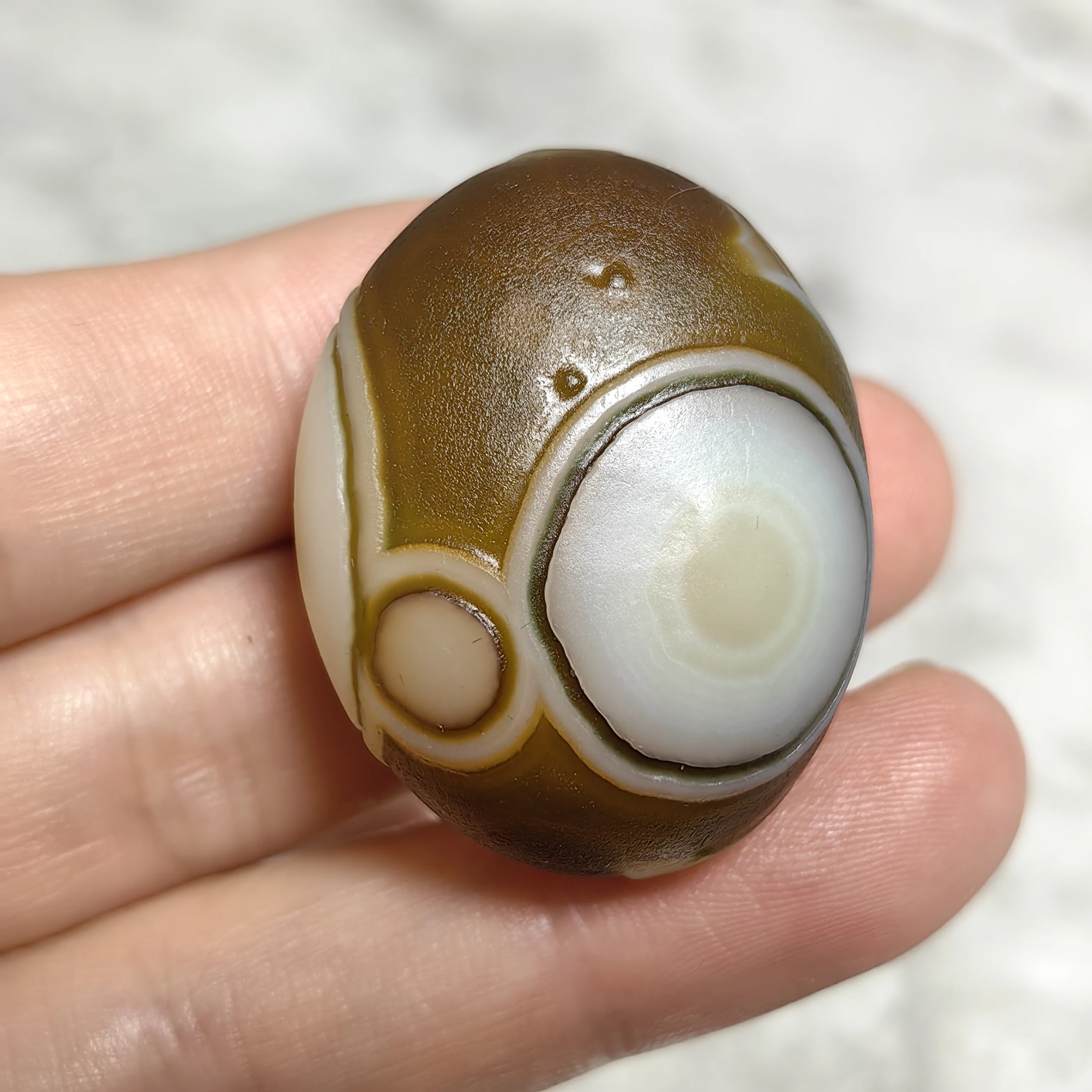 All-natura Wishing Divine Eye Agate for Attract Wealth Good Luck Ward Off Evil Amulet Jewelry DIY Decoration Minerals Gifts