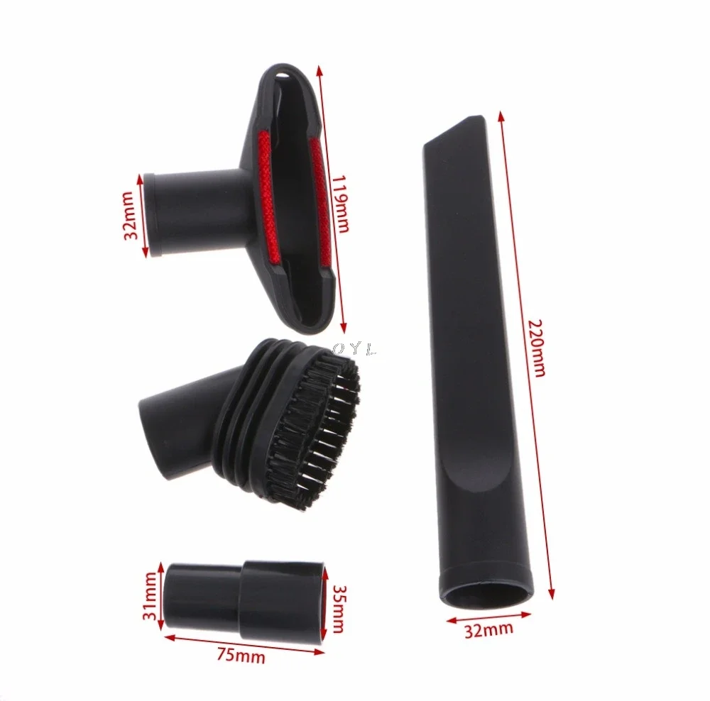 New 4 In 1 Vacuum Cleaner Brush Nozzle Home Dusting Crevice Stair Tool Kit 32mm 35mm