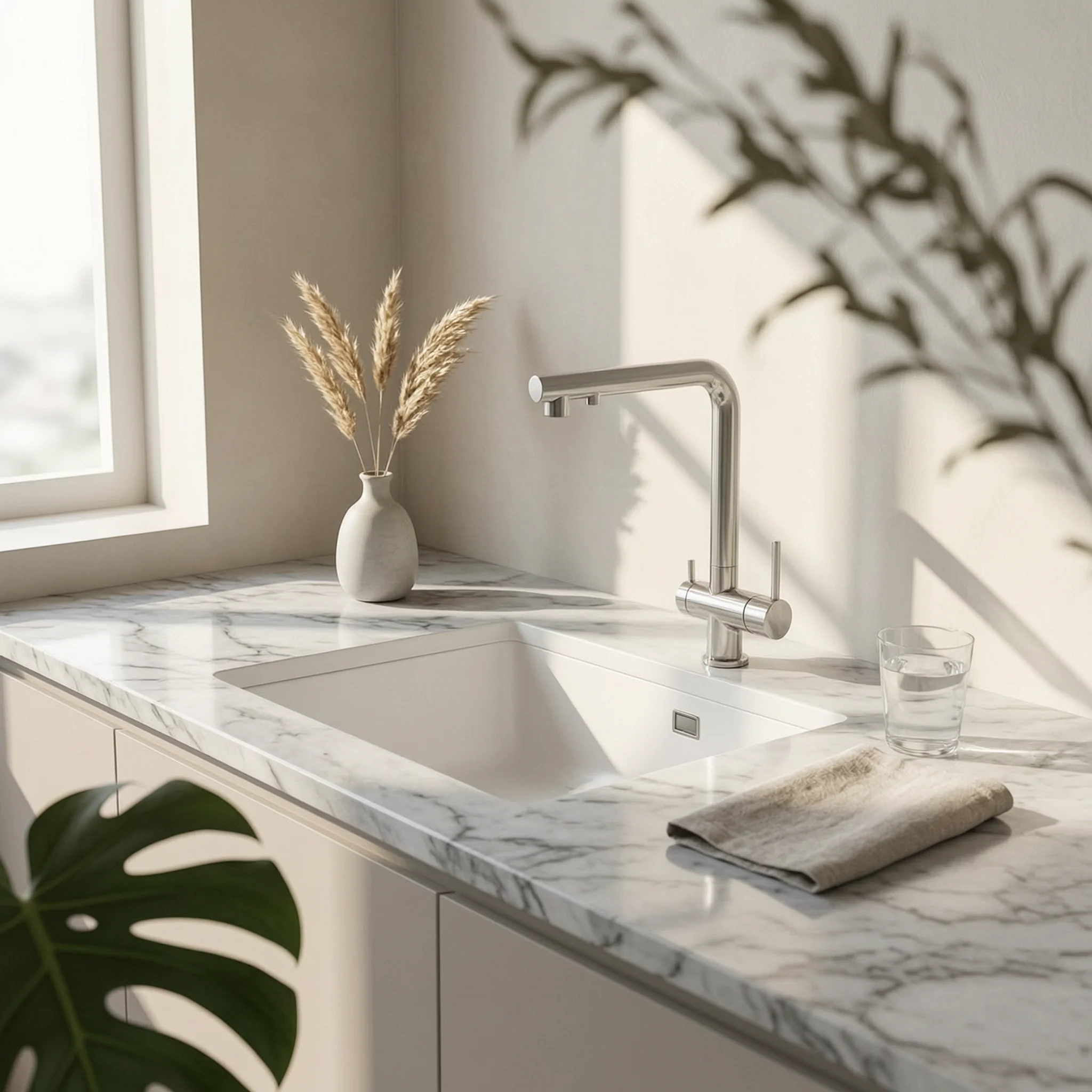 Three-Way Kitchen Tap 3-in-1 Kitchen Faucet with Water Filter Faucet with Pull-out Spray doubleChannel Single-Hole