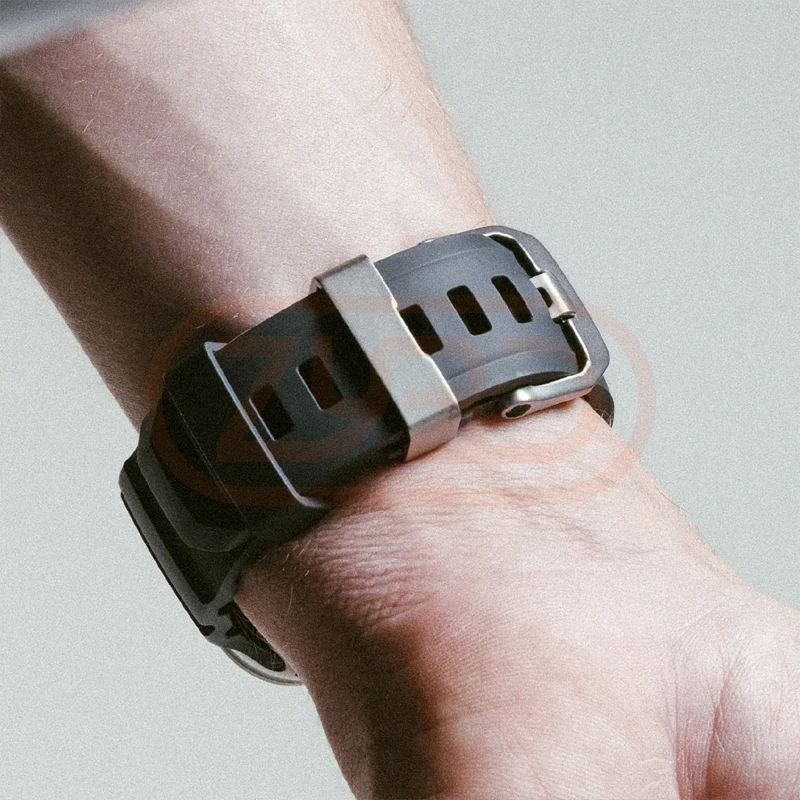 Спортивный ремешок для Apple Watch Ultra 2 10 9 8 7 6 SE 5, силиконовый титановый дышащий ремешок для браслета iWatch 42 мм 44 45 мм 46 мм 49 мм