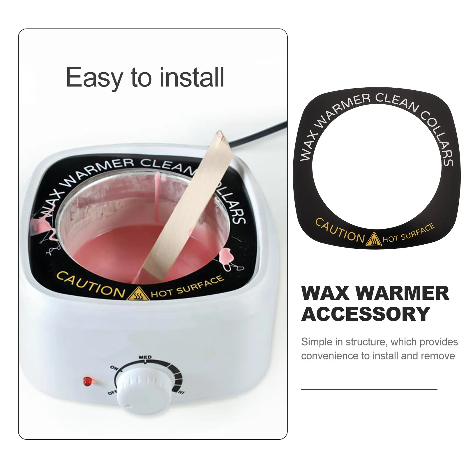 

50pcs Wax Heater Paper Washer Replacement Stain Resistant Mat For Hair Removal Wax Machine Anti Fouling Ring Warmer Accessory