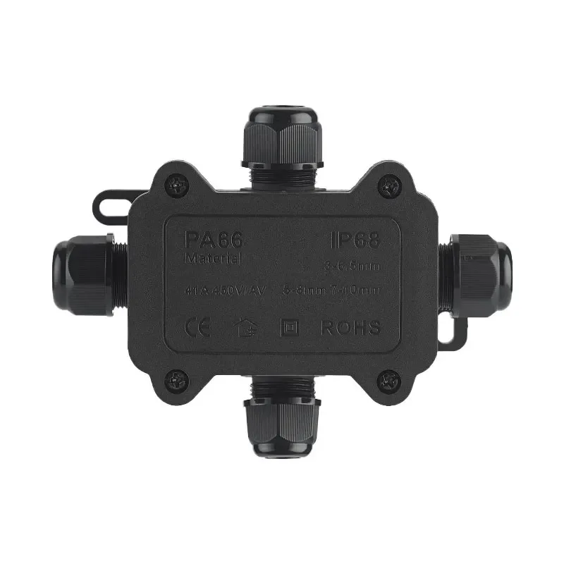 IP68 Waterproof Junction Box Electrical 2/3/4/5/6 Way Enclosure Block Cable Connecting Line Protection for Wiring Accessories