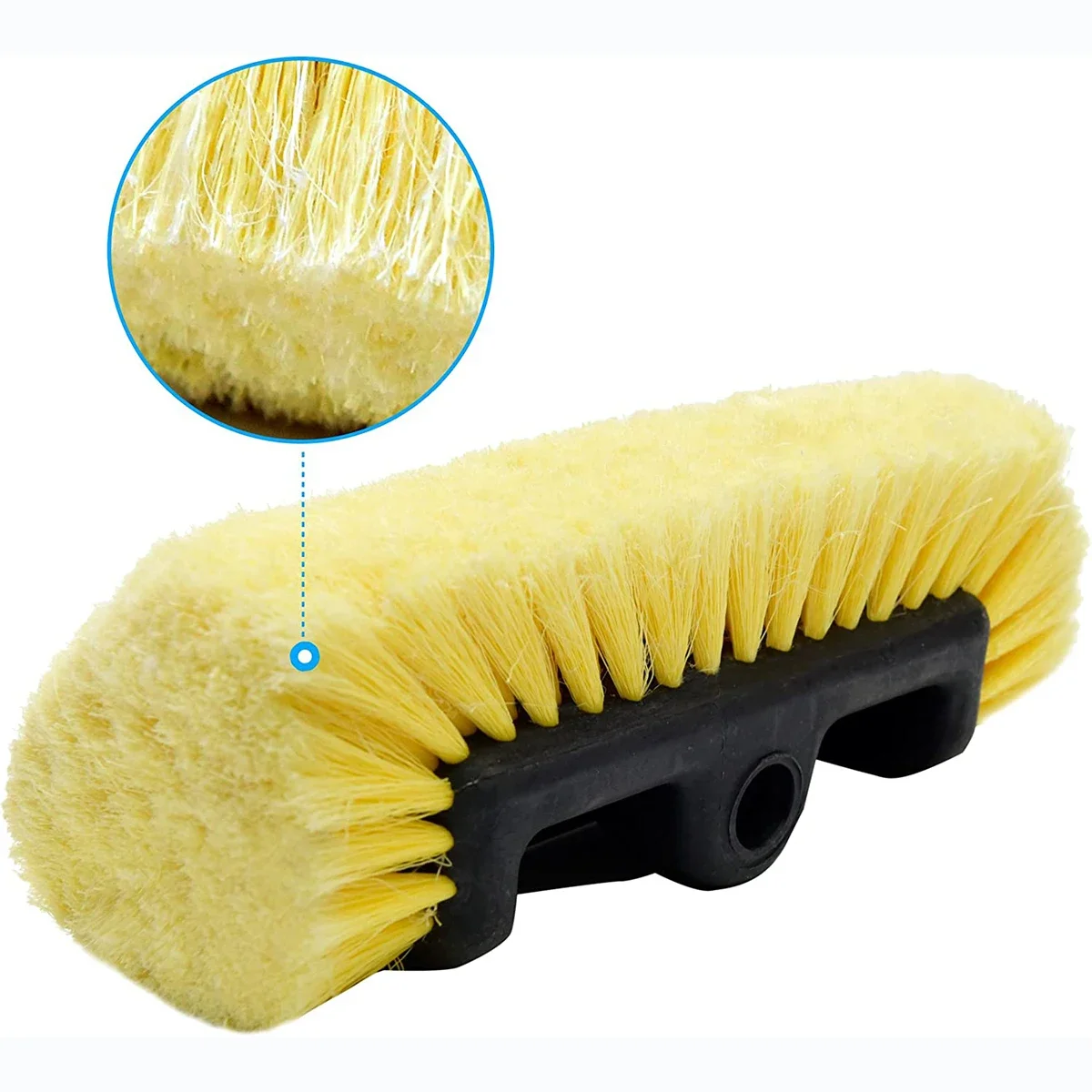 Car Wash Brush with Soft Bristle for Auto RV Truck Boat Camper Exterior Washing Cleaning, Yellow