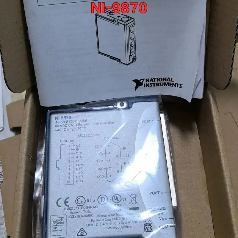 New NI-9870 moduleFunctional testing package is ready