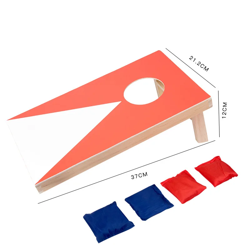 Kinderspeelgoed zitzak toss spelset, draagbaar met 1 speelbord en 6 zitzakken voor tuinfooien, ideaal als cadeau voor kinderen