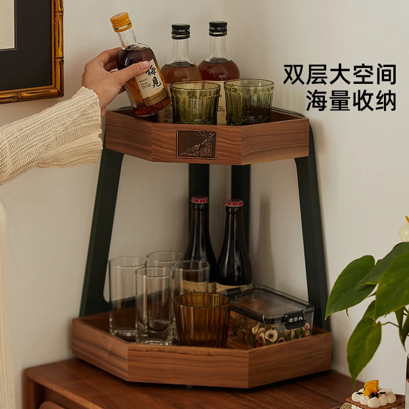 Rak penyimpanan cangkir desktop Rak penyimpanan cangkir kopi Rak display sudut kopi