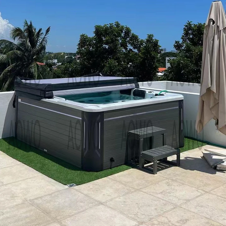 Spa Cryotherapy Hot Tube Outdoor Bathtub with Shower Jacuzzis Al Aire Libre Swim Spa Pool Outdoor whirlpool Tub Fountain Spa