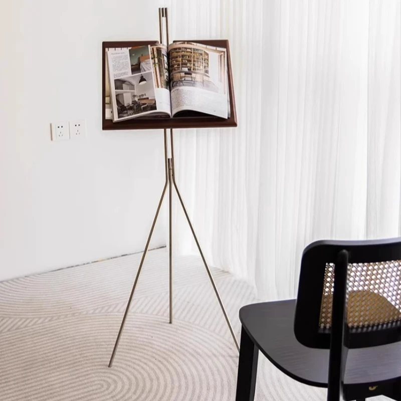 Minimalist Magazine Rack Metal Storage Stand for Living Room Multi-Purpose Music Display Holder