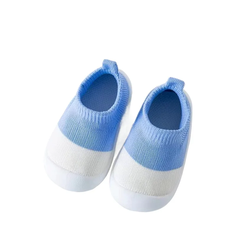 

Baby Shoes Toddler First Walkers Infant Boys Girls Kids Rubber Soft Non-Slip Sole Floor Barefoot Casual Shoes Knit Booties