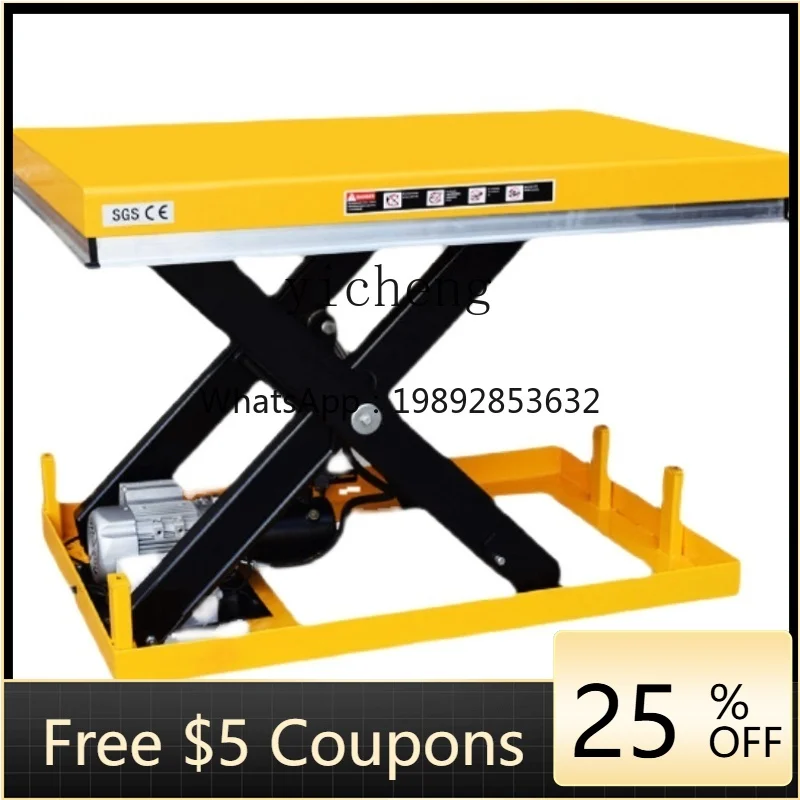 X-24 Electric Lifting Platform Fixed Hydraulic Lifting Car Double Cylinder Household Lift Full Electric Platform Car