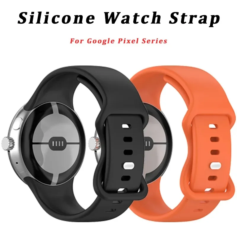 

Silicone Strap For Google Pixel Watch 3 41mm 45mm Replacement Sport Bracelet for Google Pixel 2 1 Smart Band Accessories