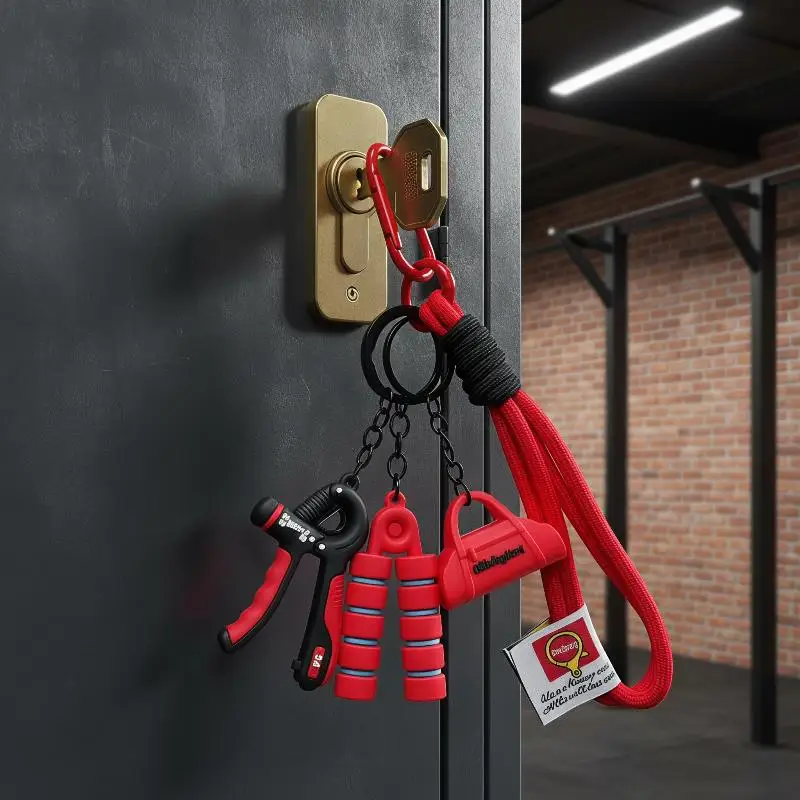 Fitness Series Backpack Pendant Keychain description 2