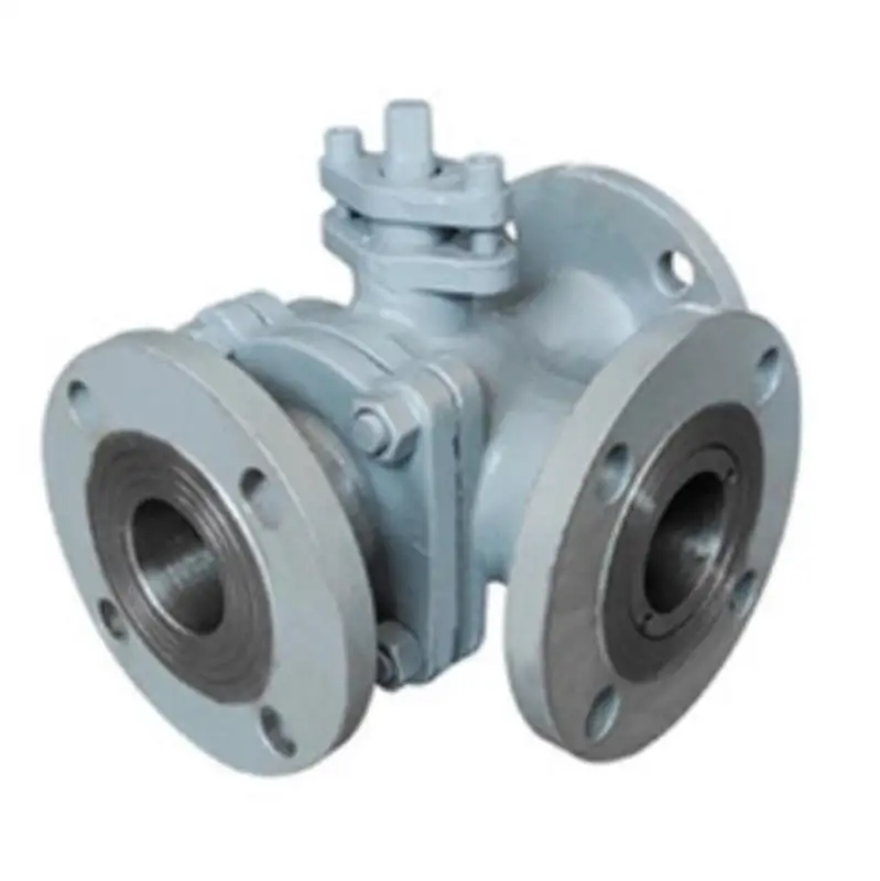 

Q44F-16C Cast Steel Flanged Three-way Ball Valve Manual L-shaped Switching Water Vapor High Temperature Valve 2 Inch DN50