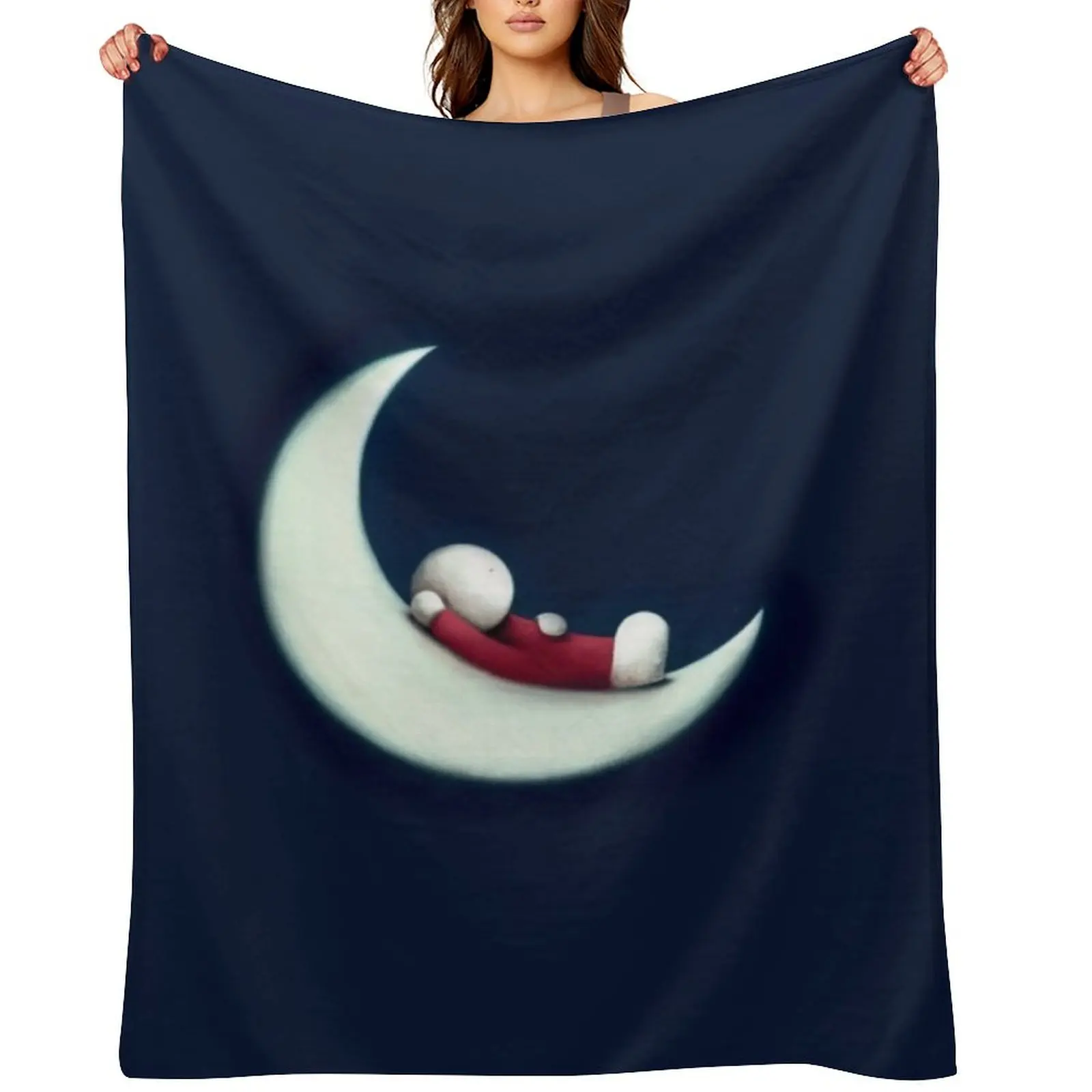 Doug Hyde Throw Blanket Hairy Multi-Purpose Cute Plaid bed plaid Blankets