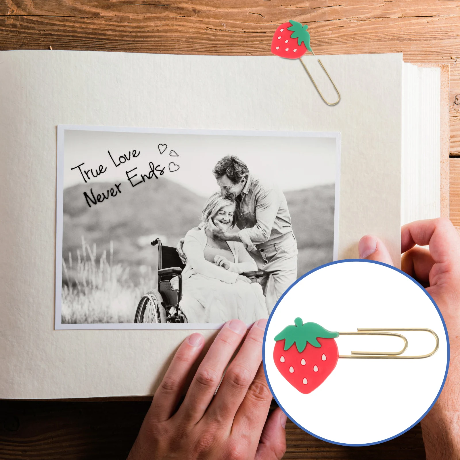 

8pcs Avocado Bookmarks Metal Paper Clips Binding Pins For Office School Notebook Calendar Scrapbook Notepad Sticker Notes