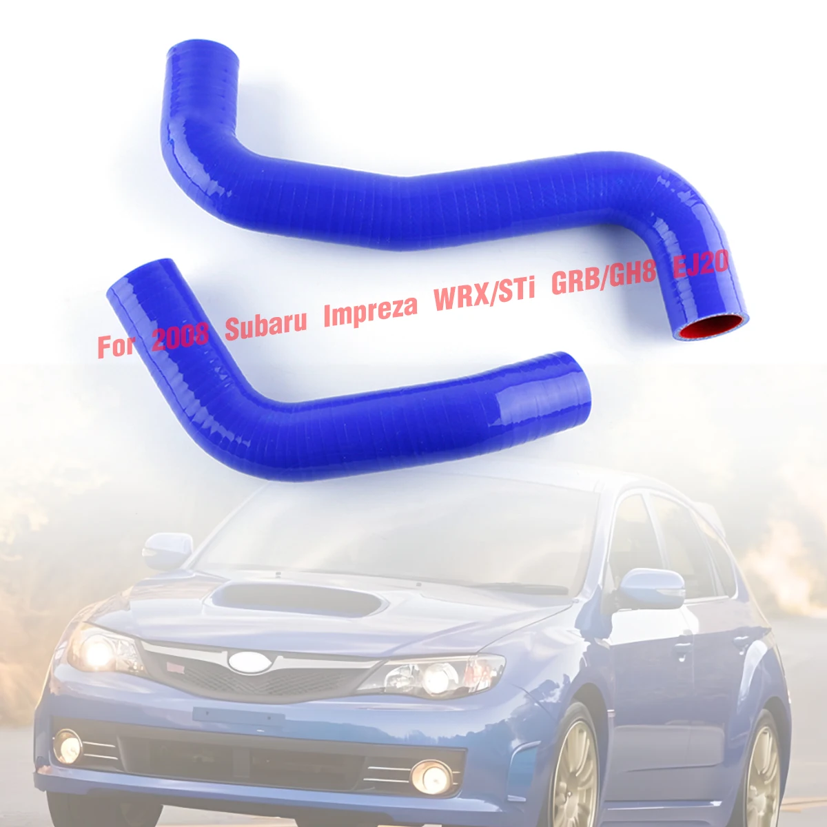 

For Subaru Impreza WRX/STi GRB/GH8 EJ20 2008 2009 2010 2011 2012 2013 2014 Silicone Radiator Hoses Tubes Kit Piping 2Pcs