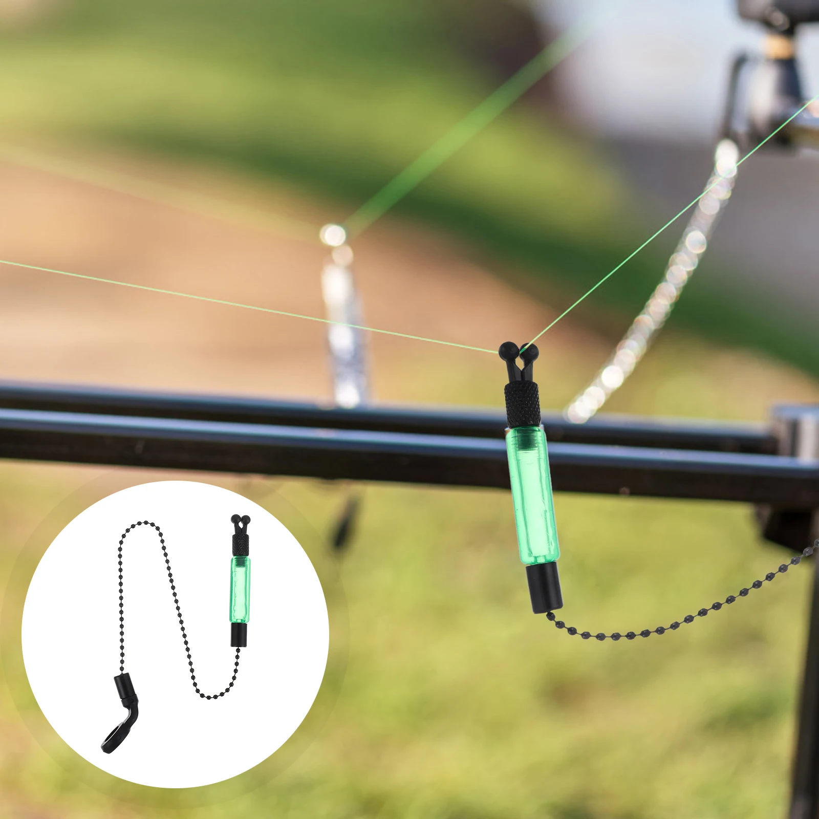 

3 Pcs Fishing Alarm Components Iron Durable Shake Alert Easy Wide Usage Smooth Surface Fishing Tools