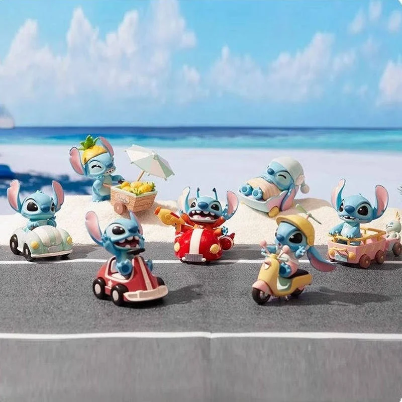 

Stitch Blind Box Beach Series Mini Action Figure Collectible Toy Desktop Ornament Gift For Anime Lovers And Kids