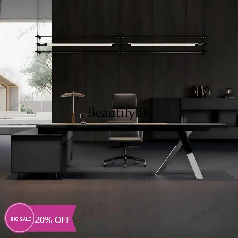 9344 Modern Simple Boss Desk Manager Design Company Taipantai President Computer Desk