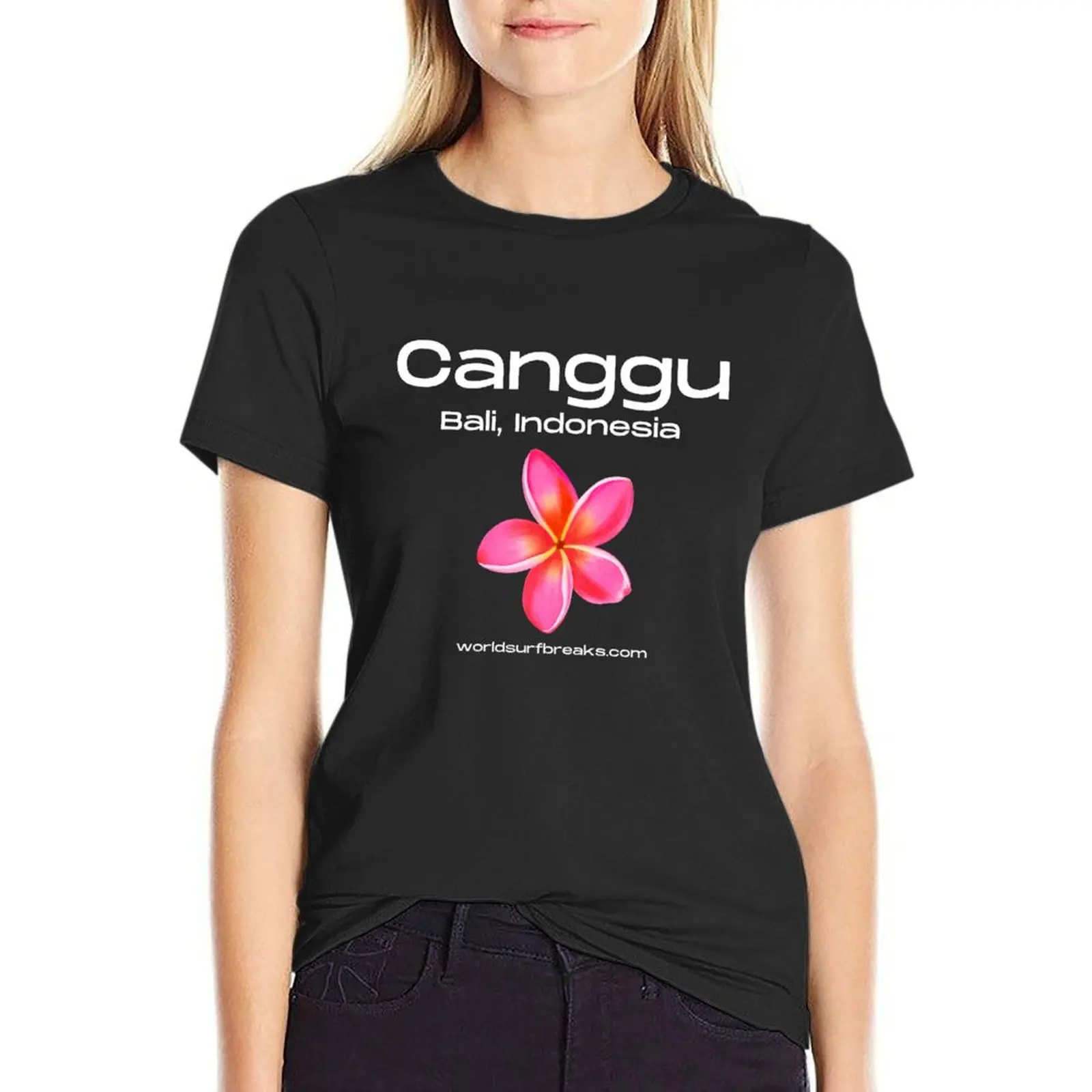 

Canggu Bali Indonesia Surf Break T-Shirt anime animal print Women tops