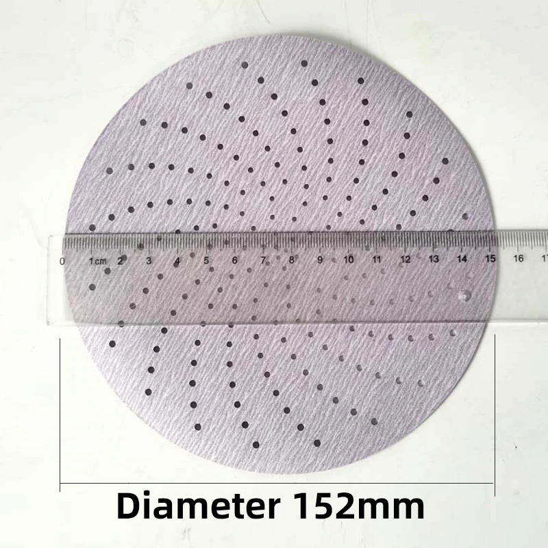 Imagem -05 - Lixa Forma Redonda Discos de Lixamento Gancho Loop Lixamento Folha de Papel SA 10 Peças 150 mm 3m