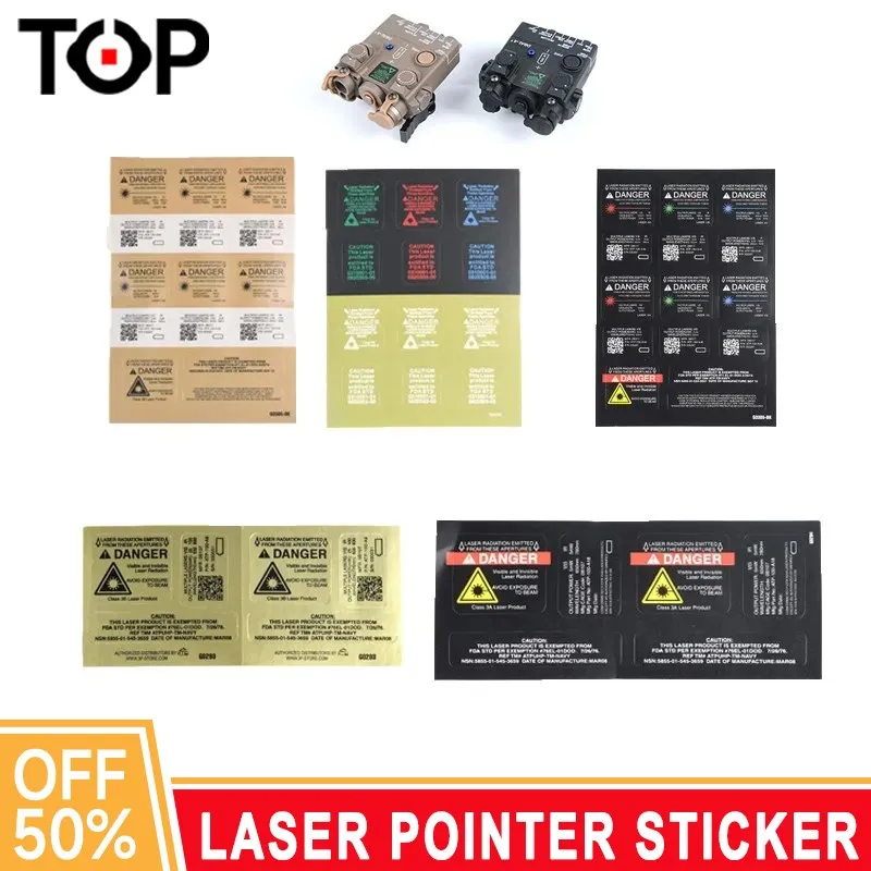 Tactical Laser Sight Sticker for PEQ LA-5C DBAL-A2 Ngal Sticker Rifle Airsoft Laser Indicator Hunting Weapon Light Accessories indicator navigation lights polycarbonate lens red silver boat indicator light for pontoon yacht skeeter 100% brand new