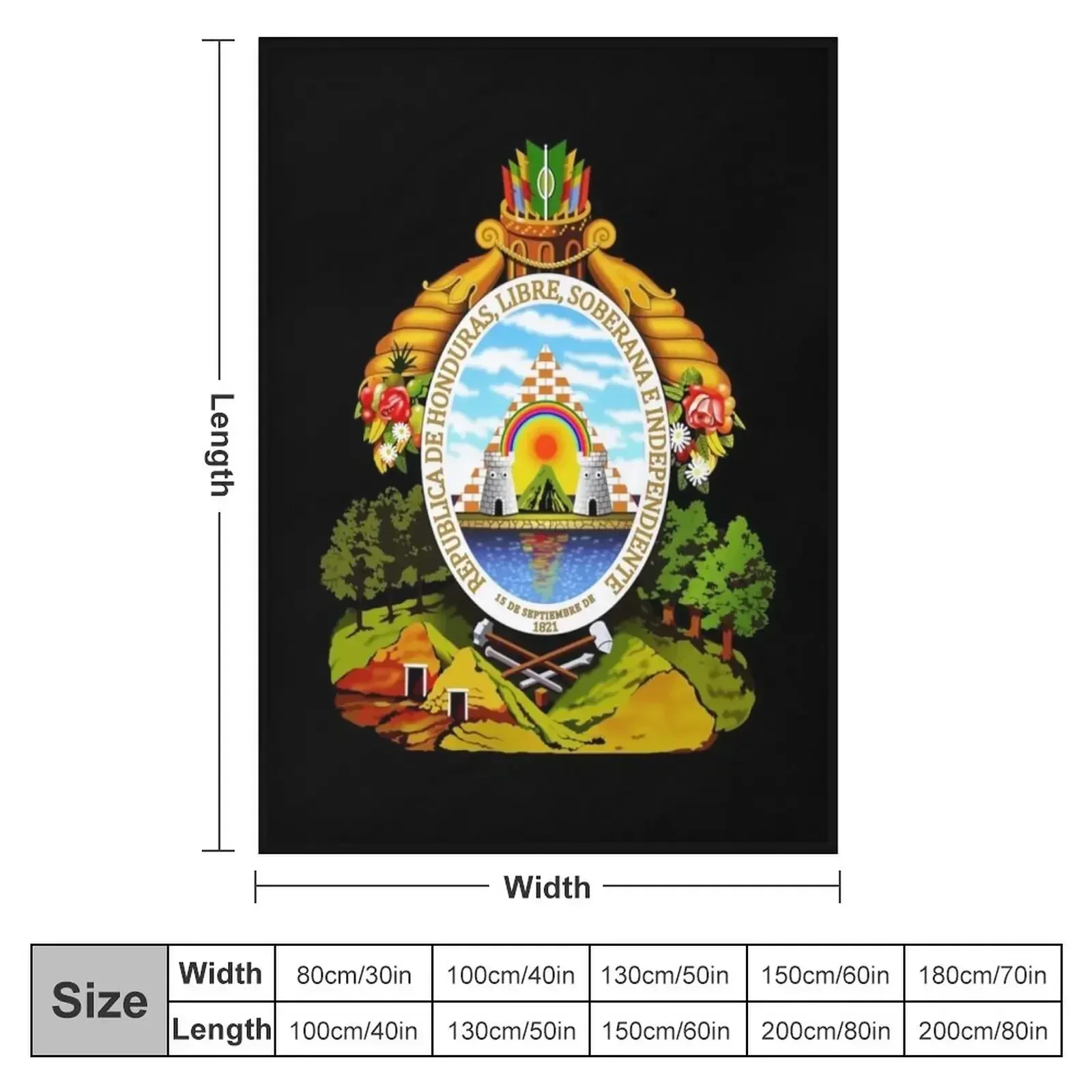 Coat of arms of Honduras Throw Blanket Luxury Designer Luxury Brand Bed Fashionable Blankets