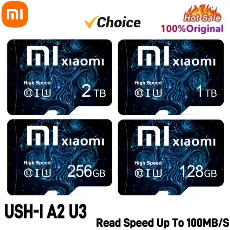 Mijia Xiaomi Class10 Micro Card 2T 1T High Speed Memory Card 128GB 256GB 512GB SD Card With Adapter For Nintendo Switch/camera