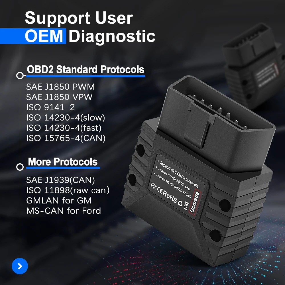 Vgate vLinker MC + ELM327 V2.2 Bluetooth 4.0 Wifi Autoscanner OBD2 Auto Diagnostic Tool OBD 2 Scan PK ELM 327 V1.5