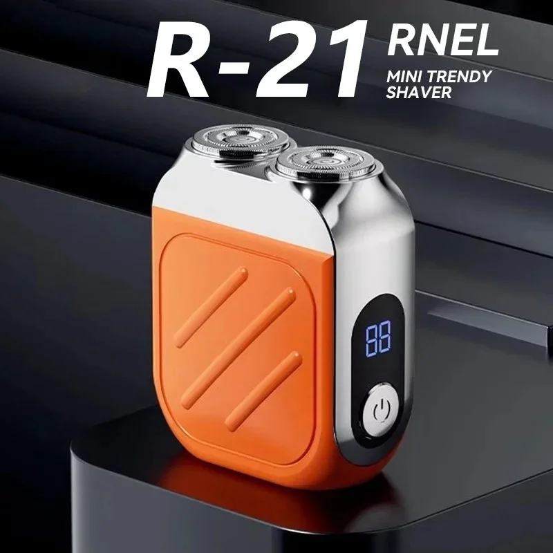 Xiaomi R 21 Electric Portable Razor Waterproof Shaver Ultraclean Dual Blade Rechargeable Mini Travel Digital Display Beard Knife