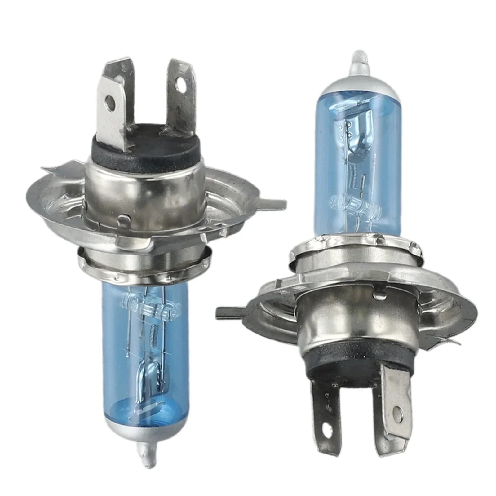 2pcs H4/HB2 9003 Xenon White DC 12V 55W 6000K Bright Light Halogen Headlight Bulb 1500LM High-Quality Quartz Glass Tube