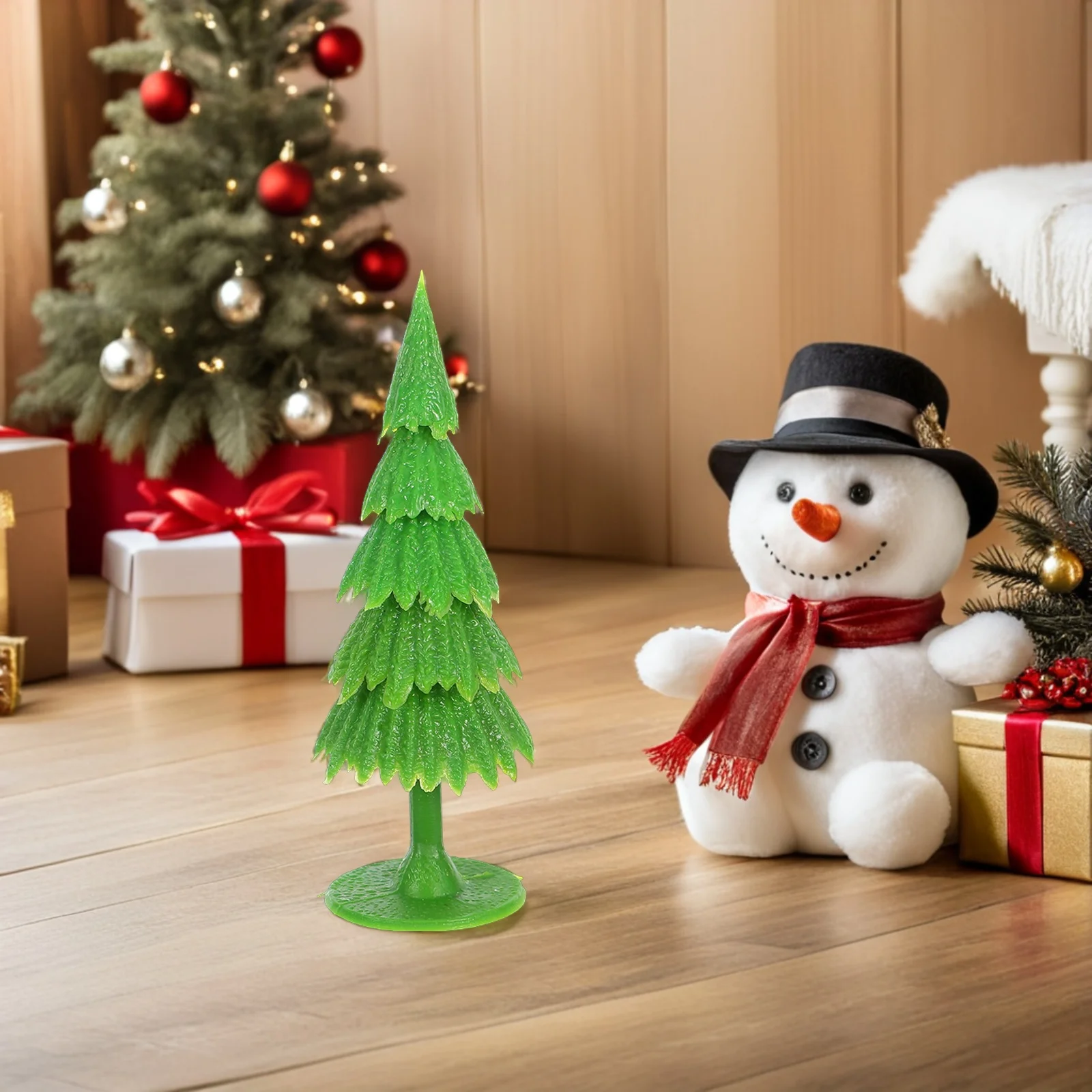 

20 Pcs Mini Christmas Tree Decoration Pine Ornaments Cake Train Diorama Trees DIY Crafts Decorate Topper