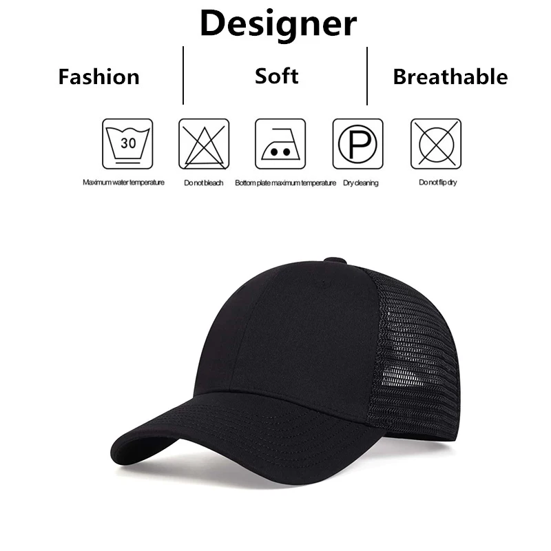 Unisex 8 Lines On The Brim Of The Hat Baseball Net Caps Spring and Summer Outdoor Adjustable Casual Hats Sunscreen Hat view 6