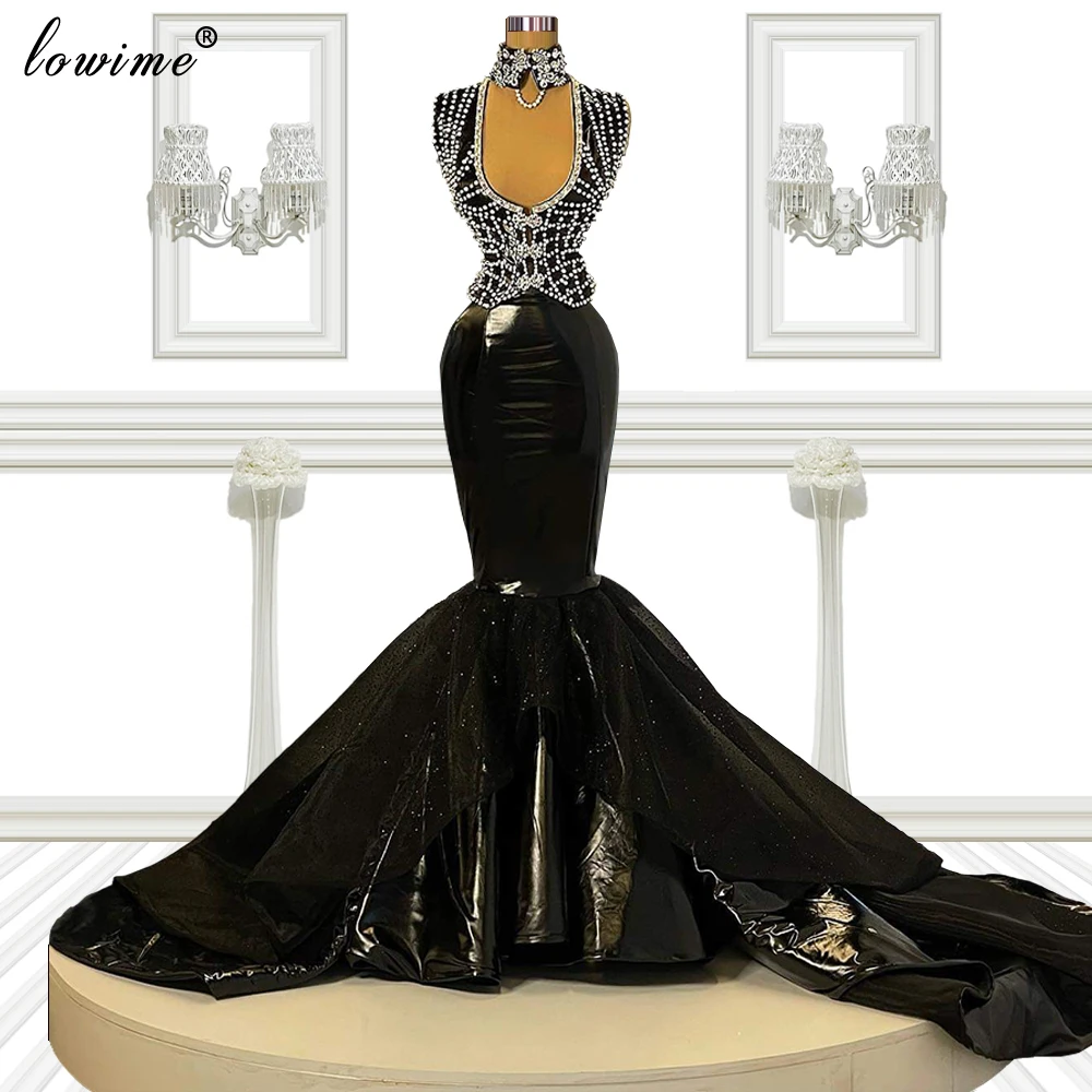 Special Black Long Celebrity Dresses 2022 Two Pieces Sleeveless Vintage Red Carpet Runway Dreses Evening Wear Photography Gowns