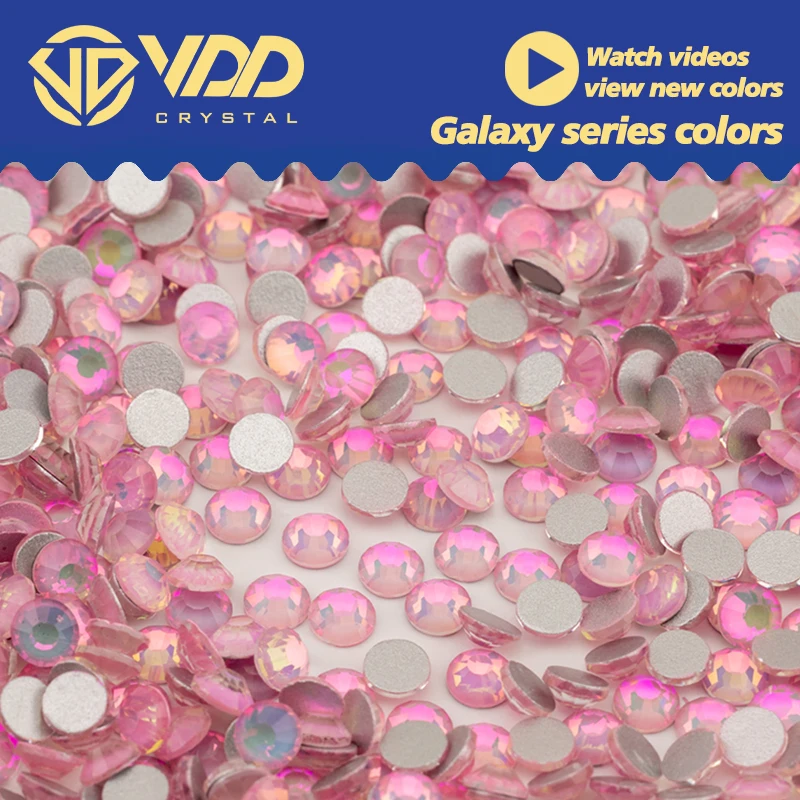 VDD 414 Galaxy-Pink SS4-SS50 Glass Rhinestones Crystal High Quality Flatback Stones Nail Art Accessories DIY Crafts Decorations