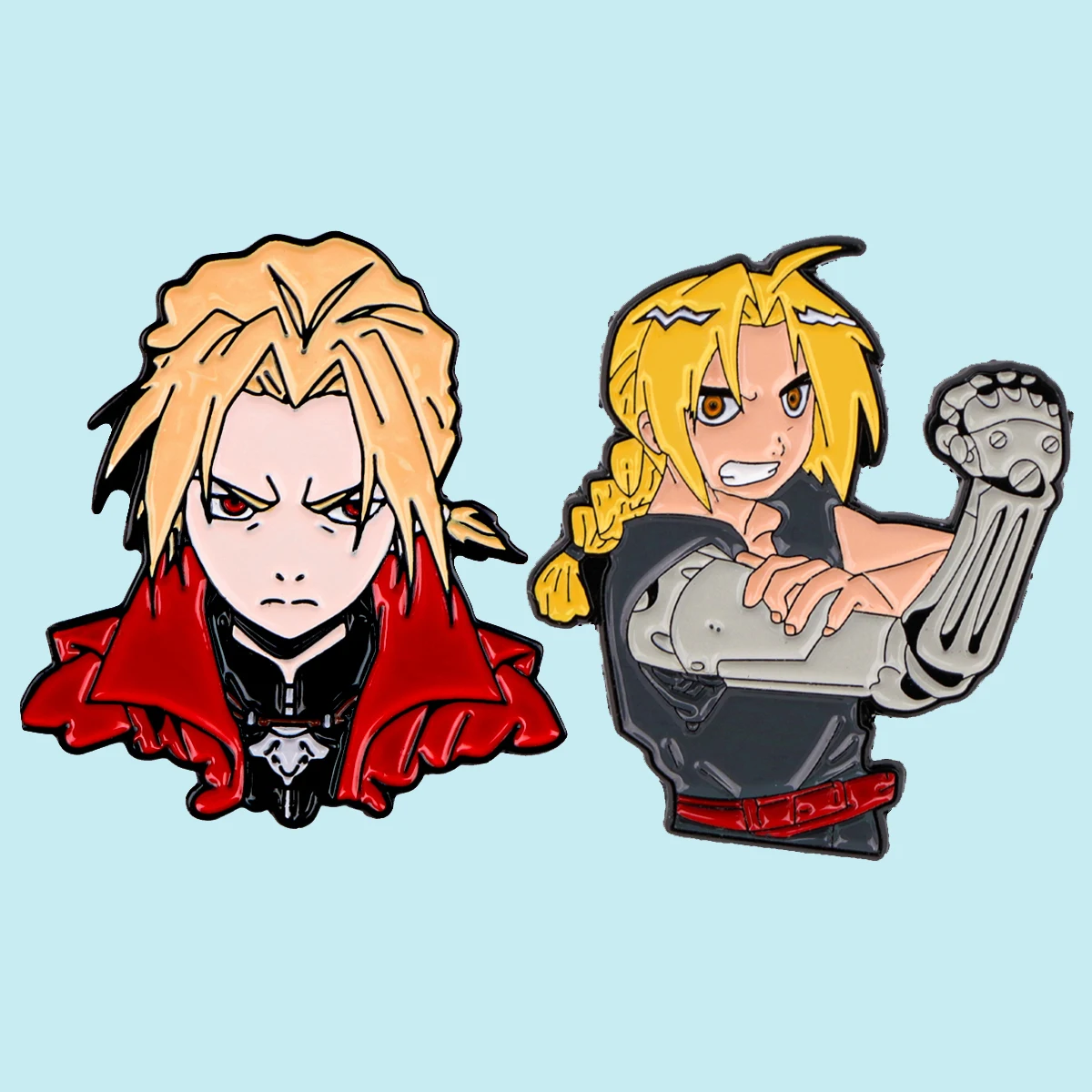 Power Man Enamel Pin Cool Brooches For Lapel Pin Badge on Backpack Cloths Accessories Fashion Jewelry Gifts for Friends 2pcs/set