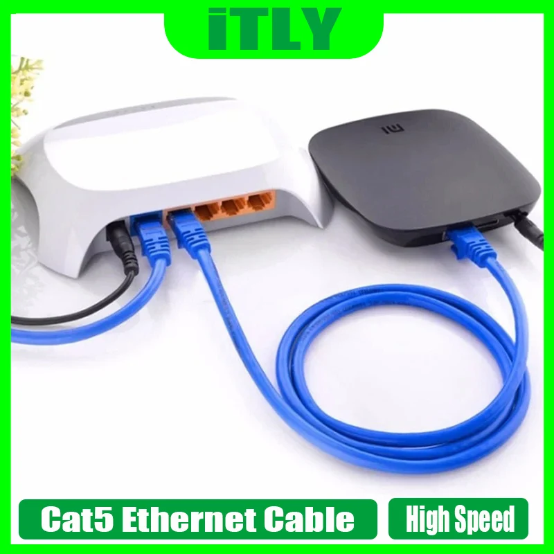 High Speed RJ45 Patch Outdoor Waterproof LAN Cable Wires Cat5 Ethernet Network Cable For CCTV POE IP Camera System