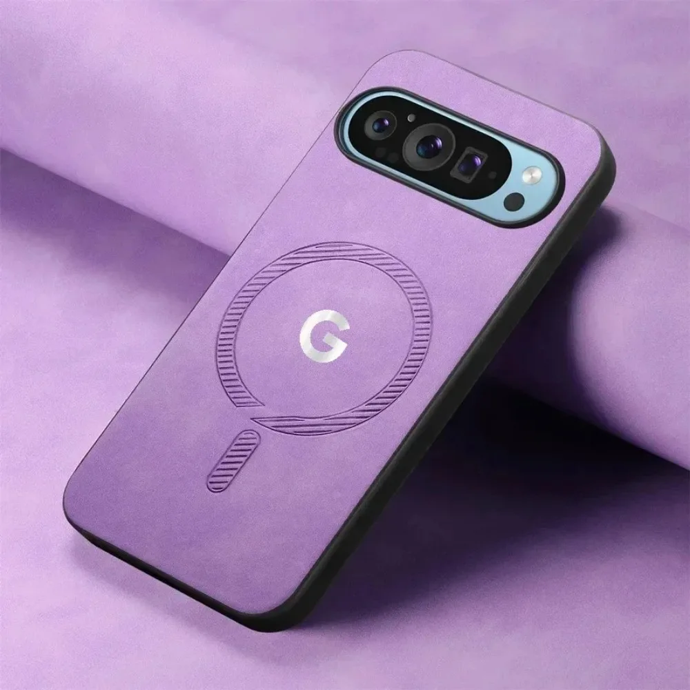 Premium Wildleder Hautfreundliche Magnetische Handyhülle für Google Pixel 11 10 9 Pro XL Kratzfest für MagSafe Kabelloses Laden Cover