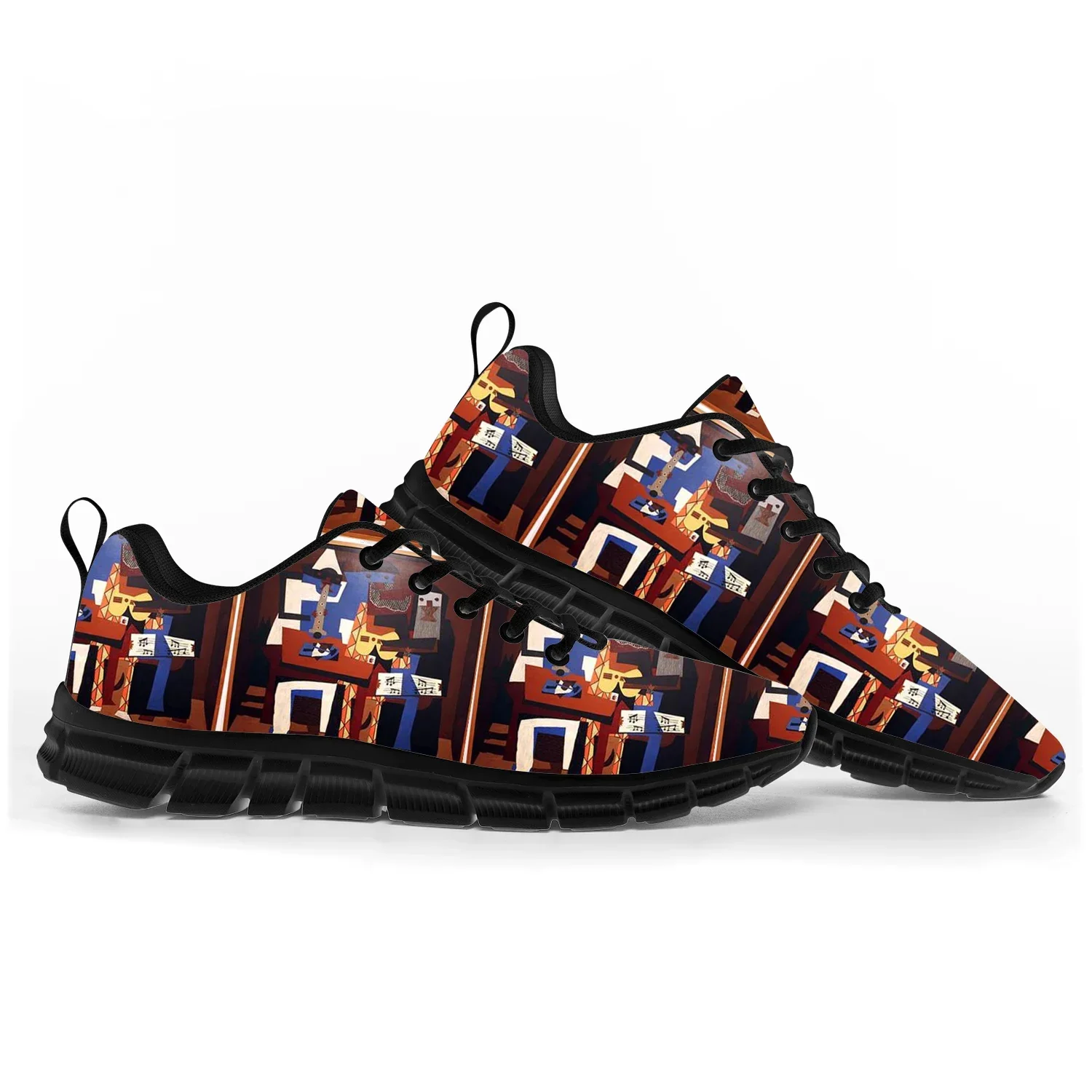 

Picasso Three musicians Sports Shoes Mens Womens Customized Sneakers Casual High Quality Couple Black