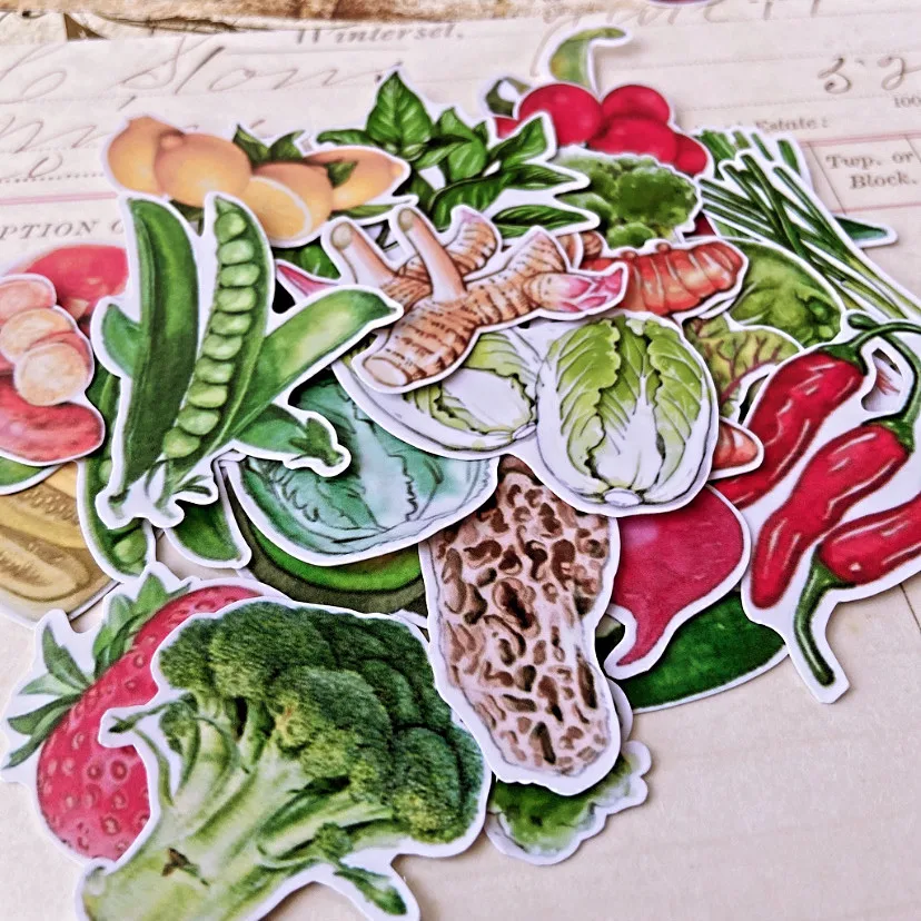 Vegetable Fruits Sticker DIY Craft Scrapbooking Album Journal Happy Planner Decorative Stickers