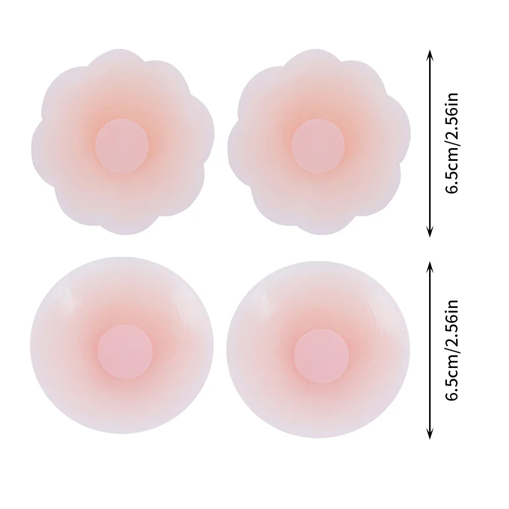 Cubierta de silicona para pezón de mujer, adhesivo reutilizable para el pecho, almohadillas invisibles para el pecho, sin tirantes