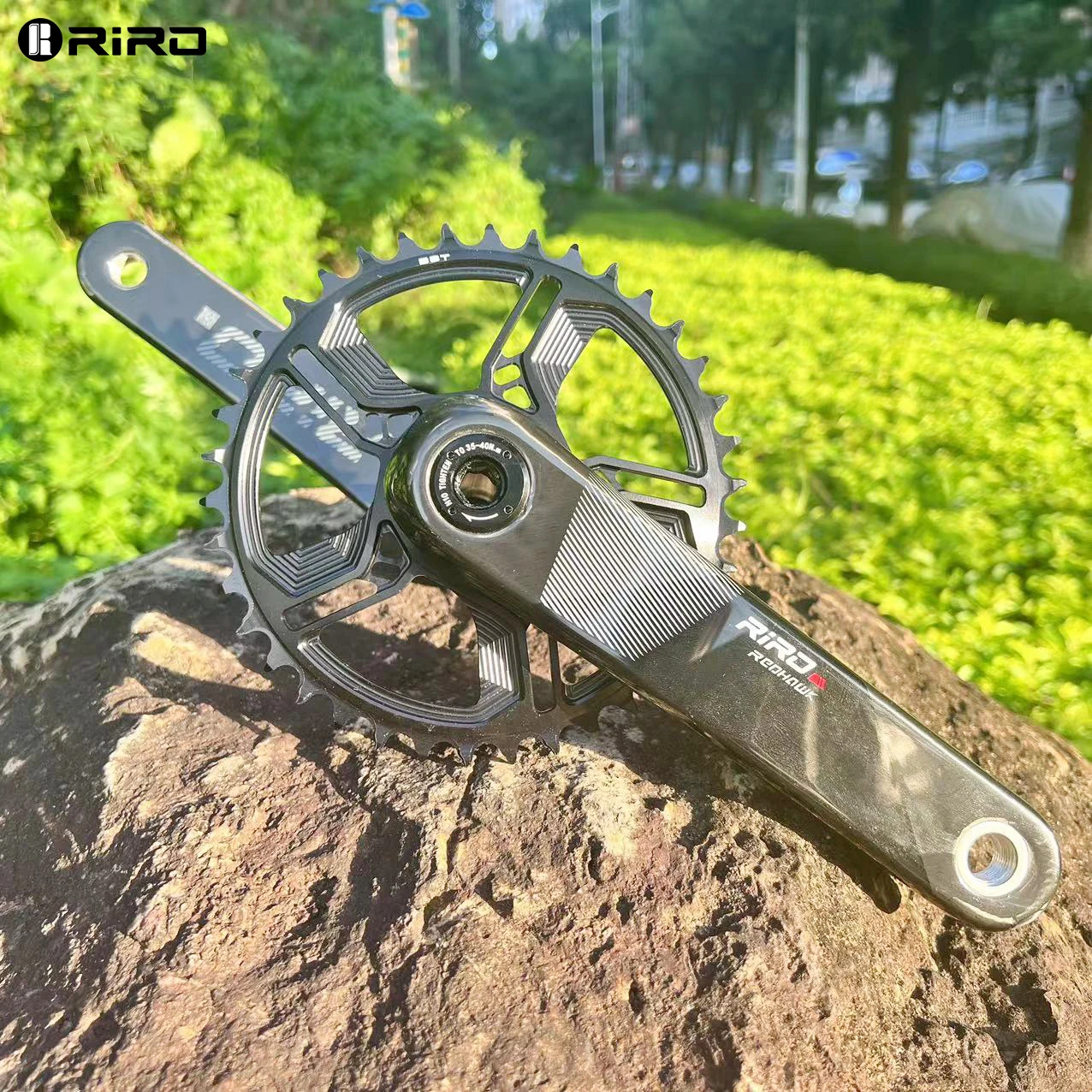 RIRO MTB Carbon Fiber Crank 11/12 Speed Direct Mount Bicycle Carbon Crankset 170mm Bike Chainring 32/34/36/38T for XX1 Bike Part