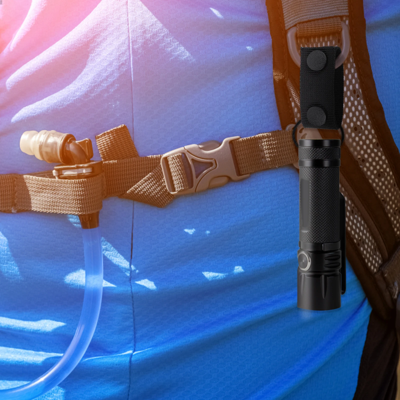 

5pcs Nylon Keepers Tactical Snap Closure Durable Load Bearing For Camping Hiking Security Officer Duty Belt Accessories Hunting