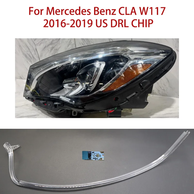 

Дневные фары автомобиля DRL CHIP белый свет для Mercedes-Benz CLA W117 2016-2019 American Edition модуль балласта Angel Eye Chip